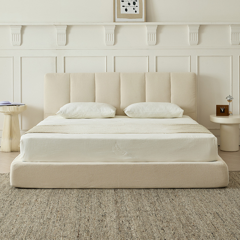 Cama plegable de tela en el extranjero pequeña casa de comercio exterior cama compresible de paquete blando de un solo apartamento cama de ensamblaje metal