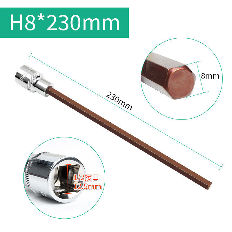 Hexagonal H8 230 mm de largo