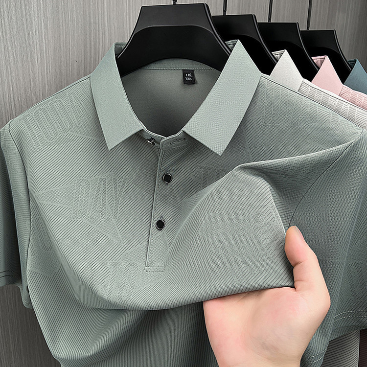 Featured product: High cost-performance, full-print business T-shirt, spandex fabric, men's Polo shirt for summer 2026