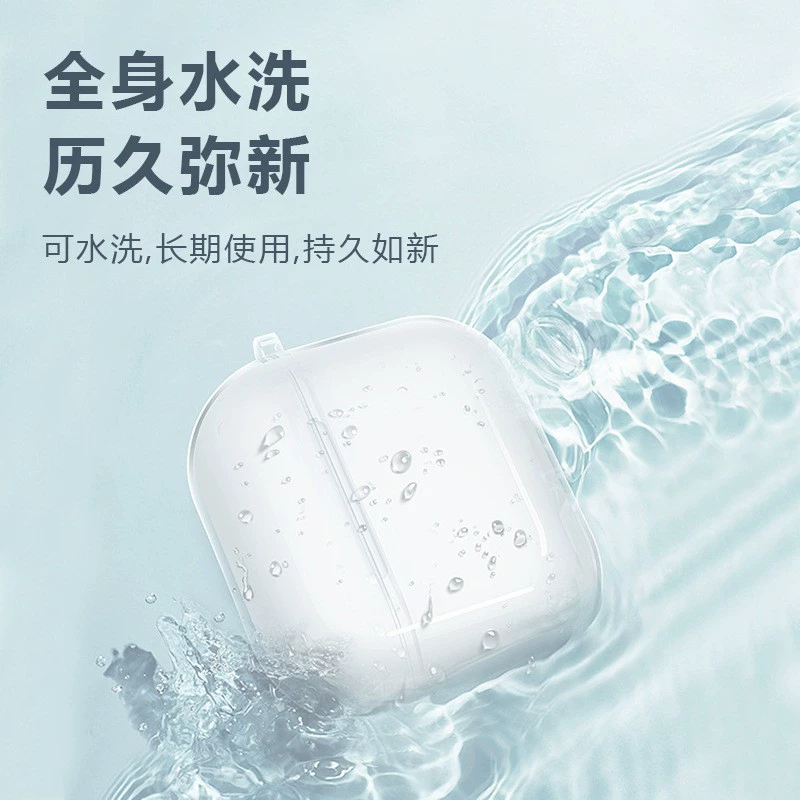 Apple, совместимые прозрачные наушники Pro, защитный чехол, Bluetooth