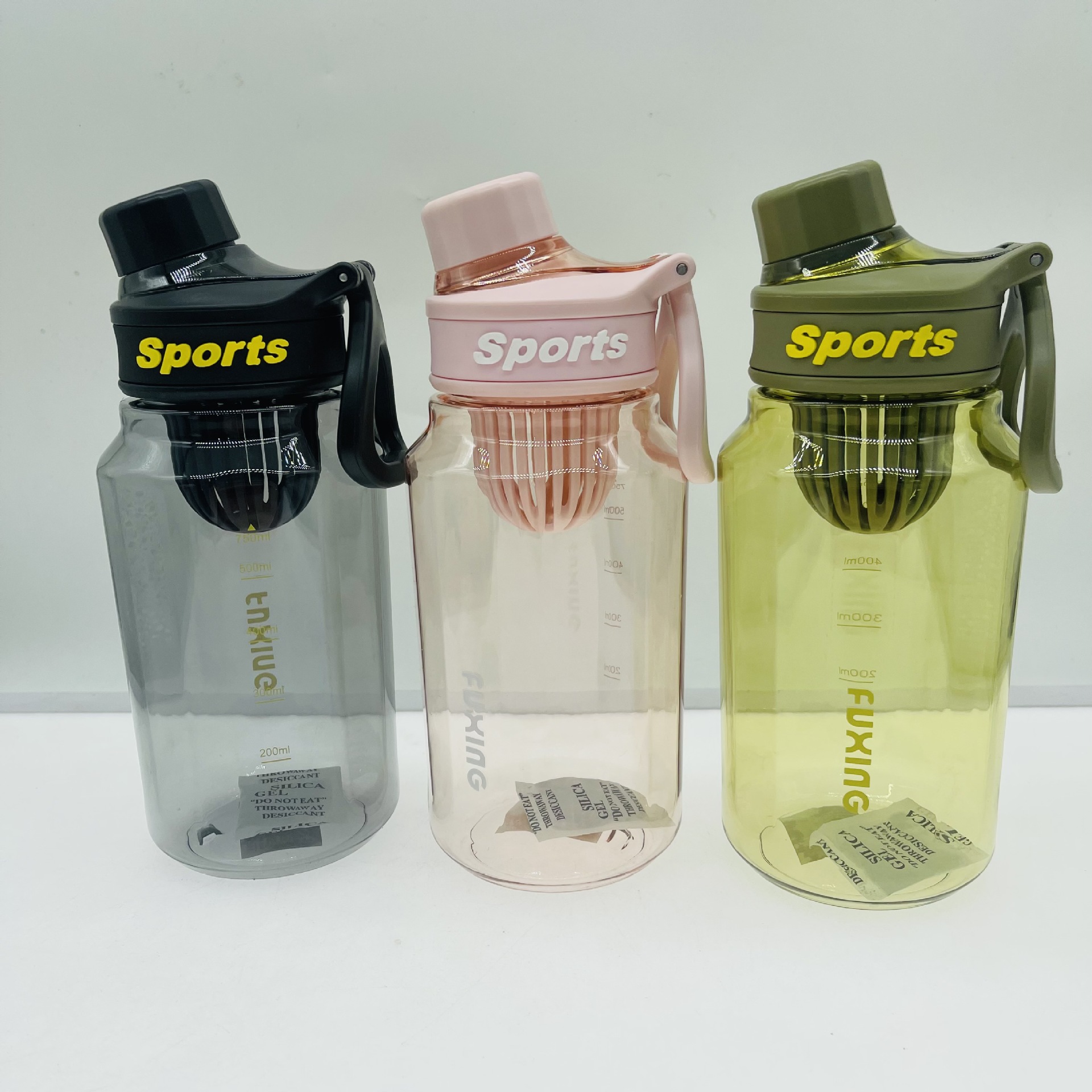 Jinshi deportes taza al por mayor plástico taza de agua al aire libre deportes espacio taza 1000ml hombres y mujeres de gran capacidad taza