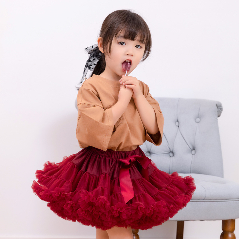Winter Bunny Skirt, Kidsren's Gauze Skirt, Princess Skirt, Convex Skirt, Girls' Tutu Dress, Kidsren's Fluffy Skirt, Girl