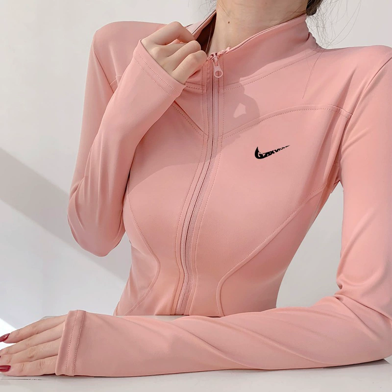 Одежда для йоги, куртка, женская спортивная облегающая быстросохнущая одежда для бега, одежда для пилатеса, тренировочная одежда для фитнеса с длинными рукавами