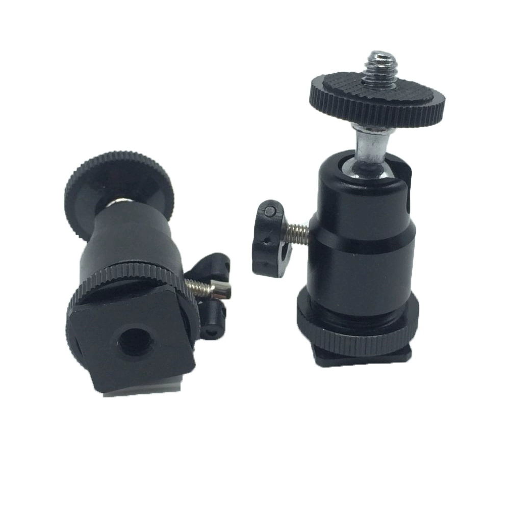 Интерфейс для горячего башмака PTZ металлический маленький черный металлический Горячий башмак PTZ Универсальная головка PTZ горячий башмак