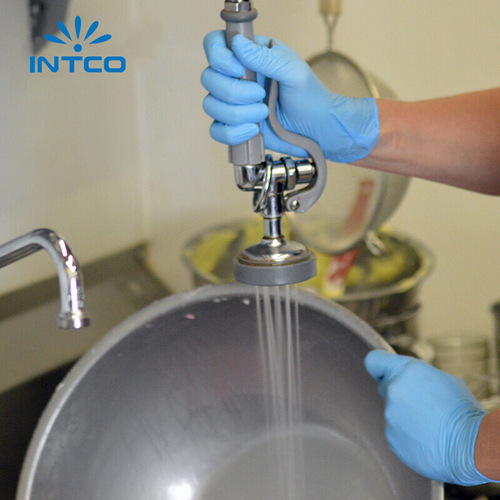 Yingke disposable nitrile gloves food grade kitchen thickened beauty hotel rubber PVC nitrile labor protection gloves