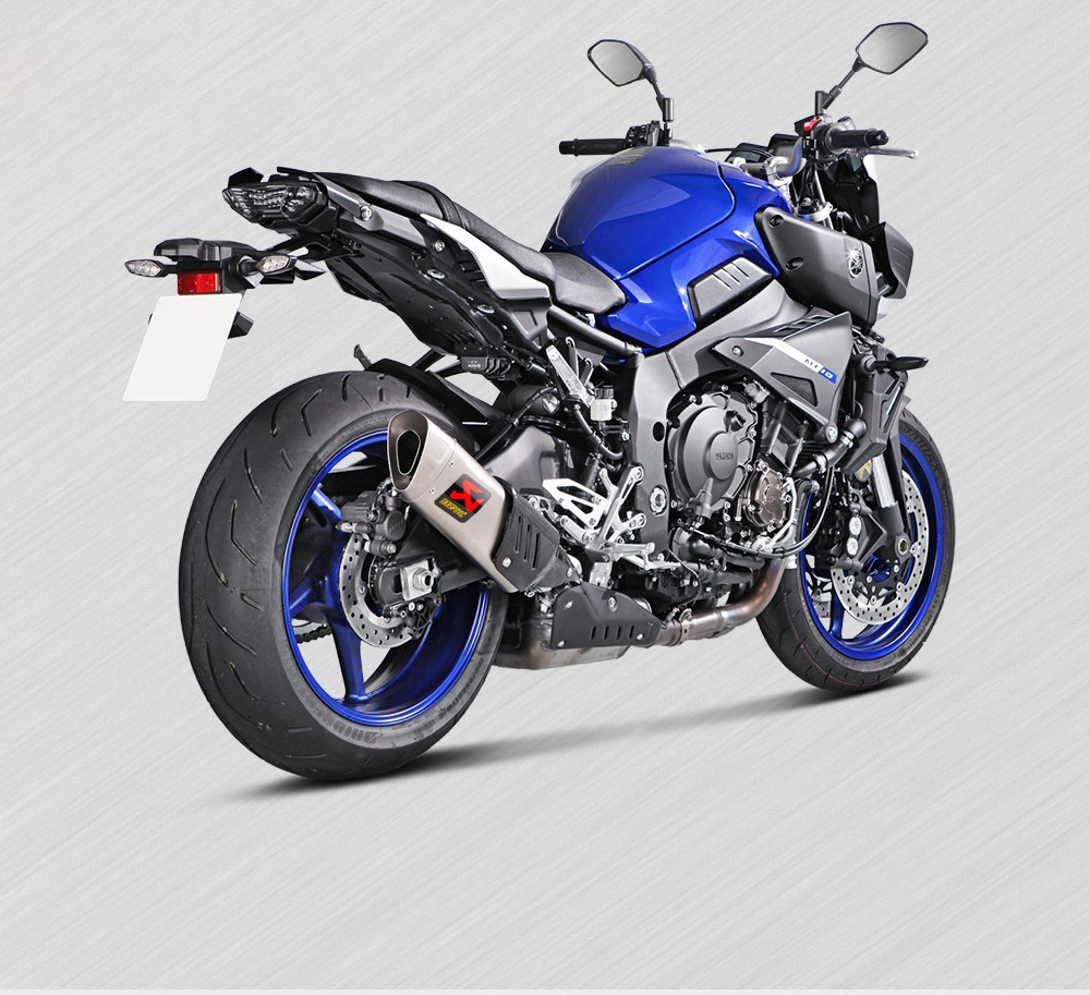 Motorcycle exhaust pipe modification tail throat oblique triangle exhaust pipe tail section stainless steel R3/R25/DUKE/NINJA