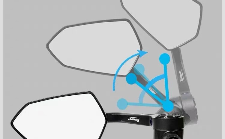 Motorcycle and electric vehicle modification new model Baphomet universal mirror mount rearview mirror aluminum alloy universal mirror mount reflector