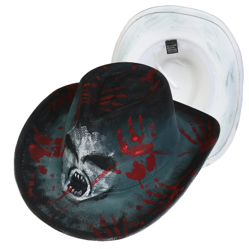 Halloween Party Bunte Ball Leistung Hut Geist Festival Requisiten Cowboy Schneemann Muster_voghion.com