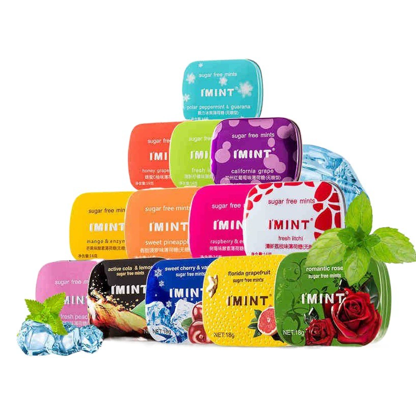 Yimex imint без сахара мятный ароматный поцелуй тела поцелуй конфеты дыхание свежие закуски в штучной упаковке мелкозерновые