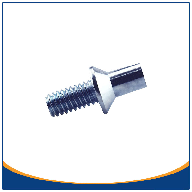 冷镦轴广东多工位厂家批量供应 M8*8*30铁质镀锌中部成型螺纹轴销