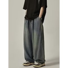 腰を緩めてoversizeの新型ジーンズは男女の日本の大きいサイズがゆったりしています。