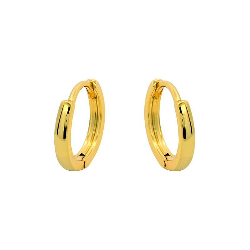 Xuping estilo simple brillante pendientes clásicos diarios fácil de poner pendientes de círculo transfronterizos estilo europeo y americano pendientes para mujeres