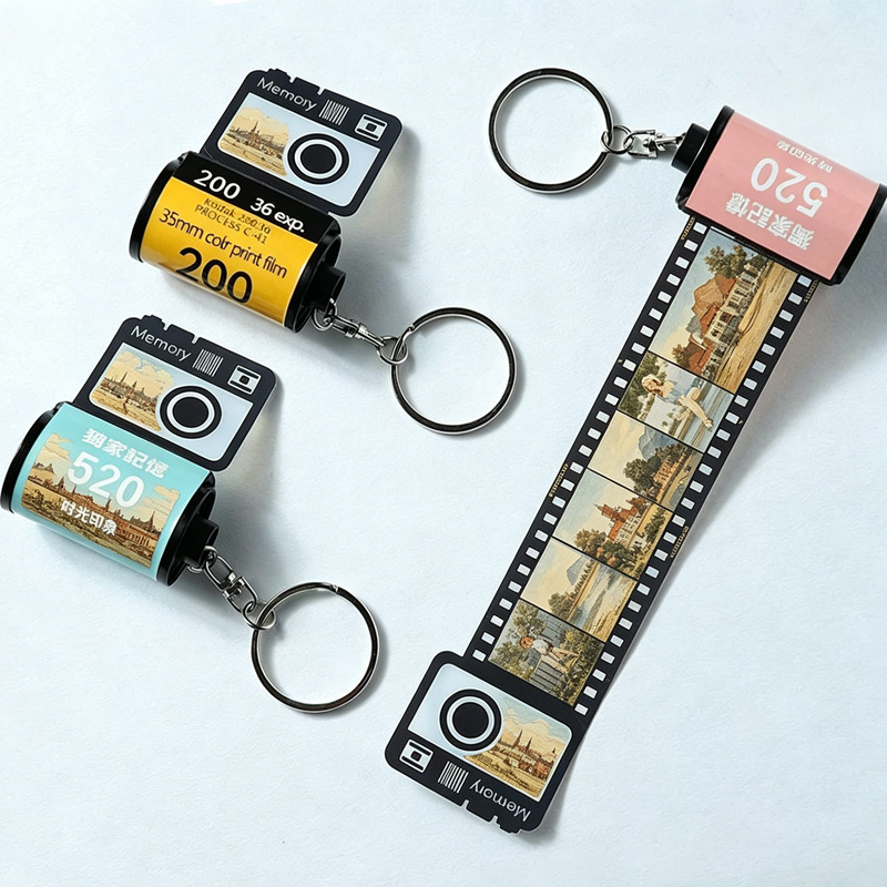 Customized Memory Film Album with Keychain, Opening Title Pet Die-Cut Tape Roll, Customized for Event Movie Promotion Customized Memory Film Album with Keychain, Opening Title Pet Die-Cut Tape Roll, Customized for Event Movie Promotion