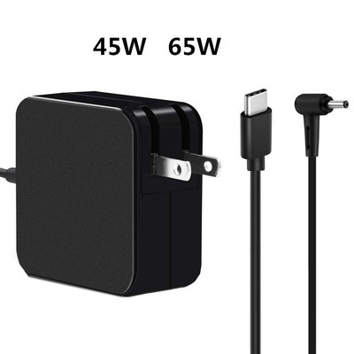 Factory wholesale 45W Laptop Power Adapter Type-C Interface 65W Conjoined computer Charger new pattern