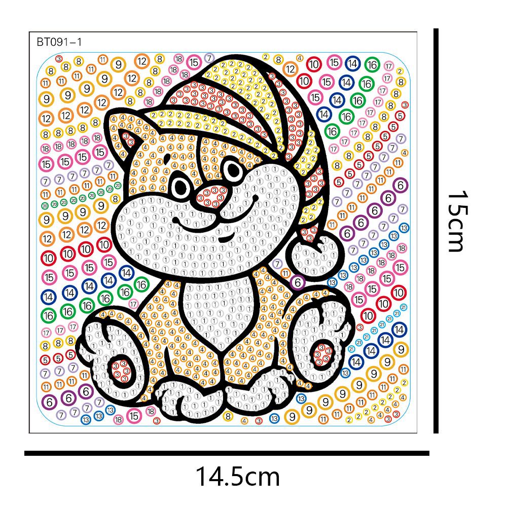 Amazon superventas para niños DIY pintura de diamantes hechos a mano pegatinas gratis pegatinas de ventana tamaño cristal diamante completo nuevo producto