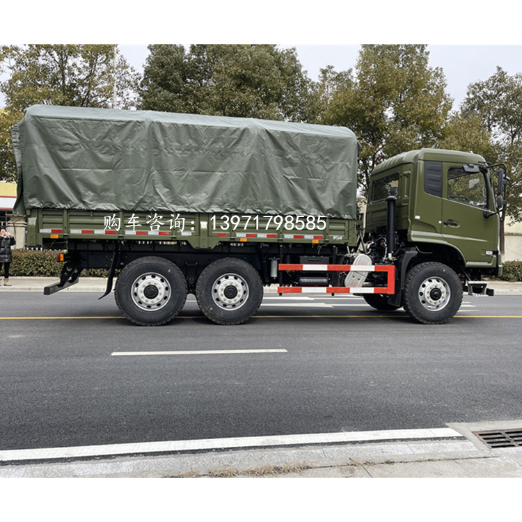 东风天锦六驱越野载货卡车 电动玻璃 断气刹 ABS 选装原厂空调