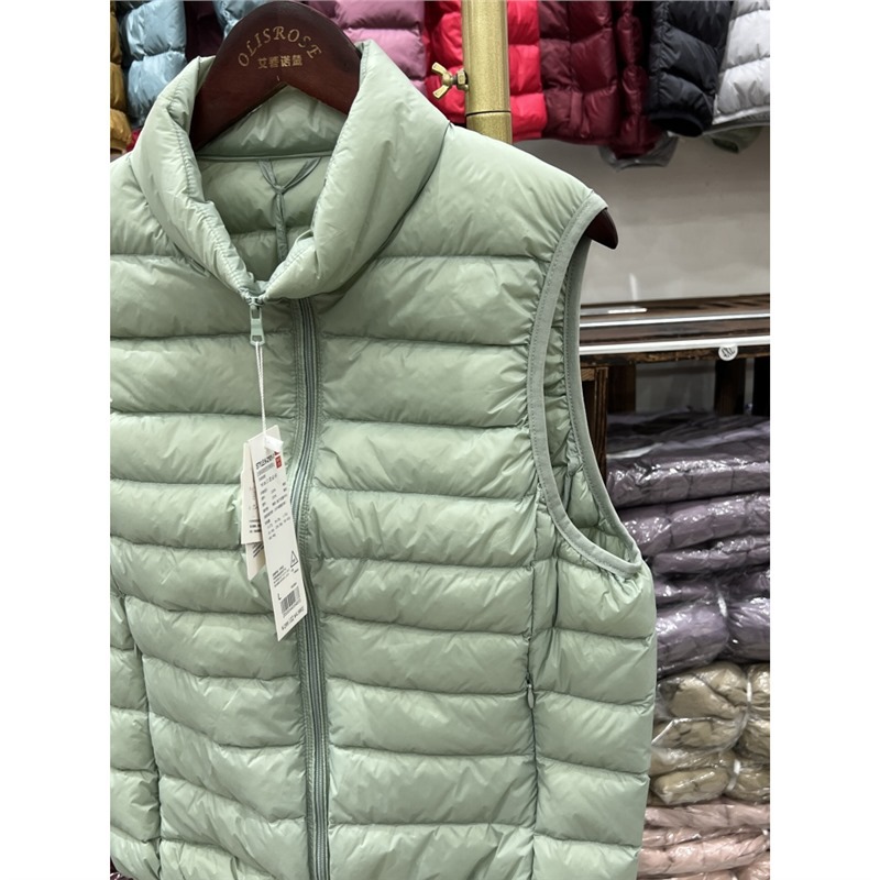 Youjia2025 otoño y invierno chaqueta de pluma ligera de caballo corto 90 chaleco blanco pluma de pluma de tamaño grande ocio versátil