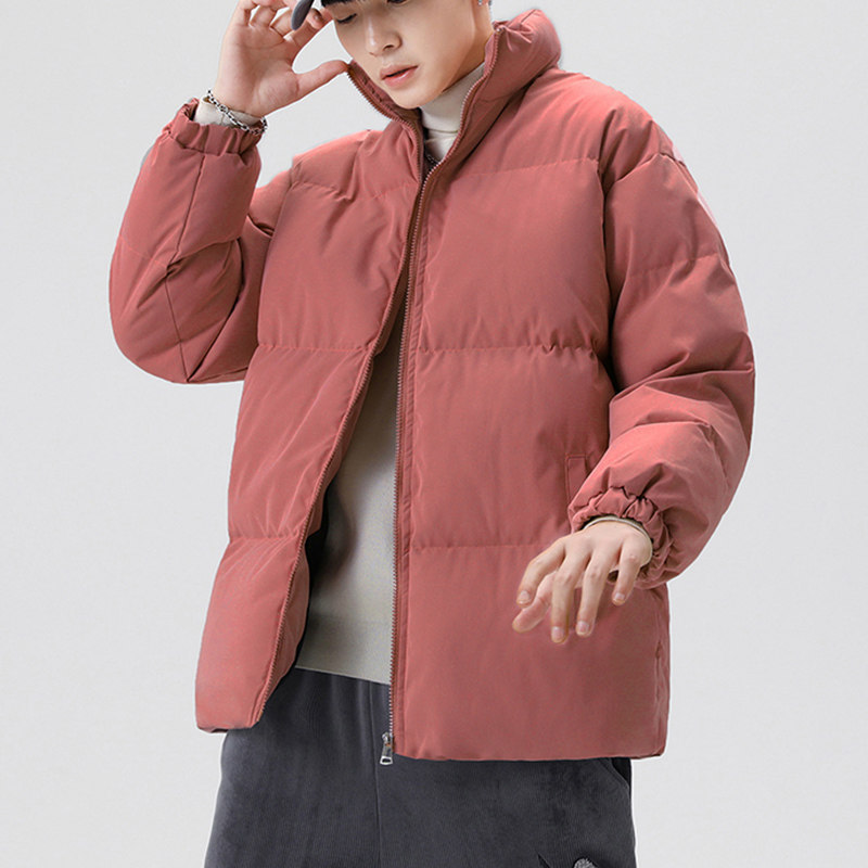 2024 겨울 새로운 두꺼운 코트 빵 다운 코튼 패딩 재킷 남성용 루즈 패셔너블 브랜드 커플 코튼 패딩 재킷 탑