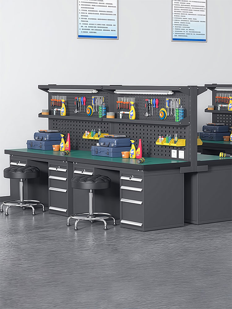 ✅防静电工作台重型不锈钢钳工操作台实验流水线车间不锈钢检验桌