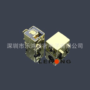 DC-044B-20 Full Body Gold PlAted / High Current 10A / DC Power Socket / DC DC Socket