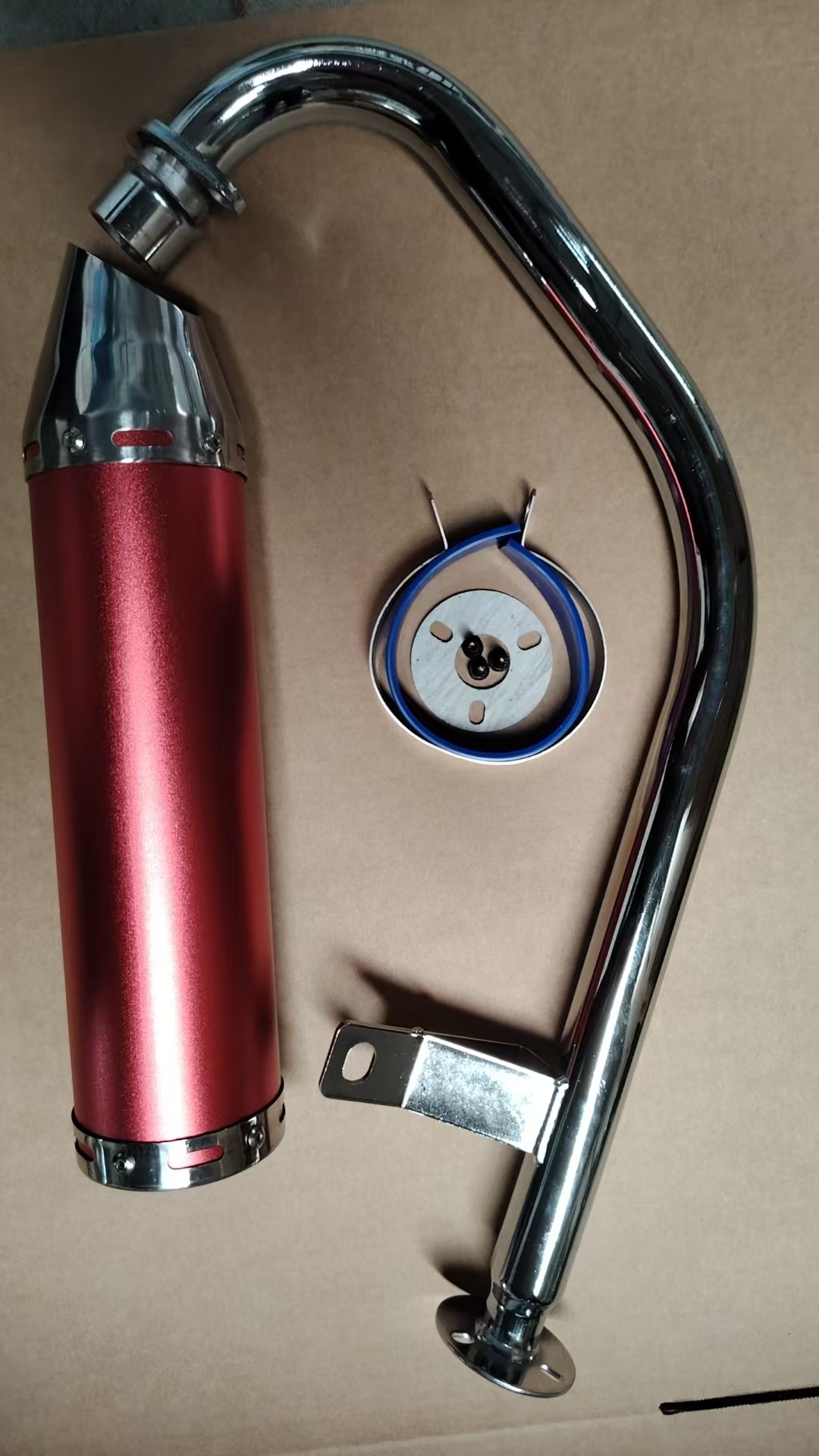 Motorcycle exhaust pipe front section elbow CG125