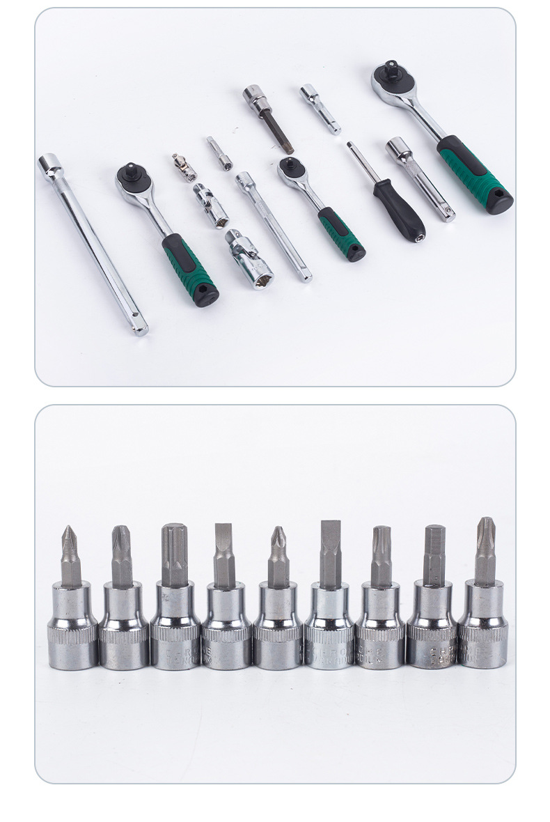 121-piece auto repair and mechanical repair tool set, professional auto repair tool kit, repair ratchet socket wrench tool