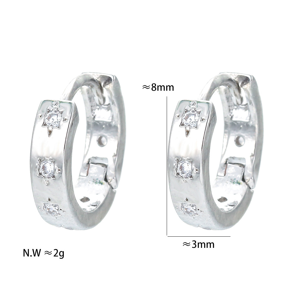 Title 1, Dames oorbellen met geometrisch duivels oog, co...