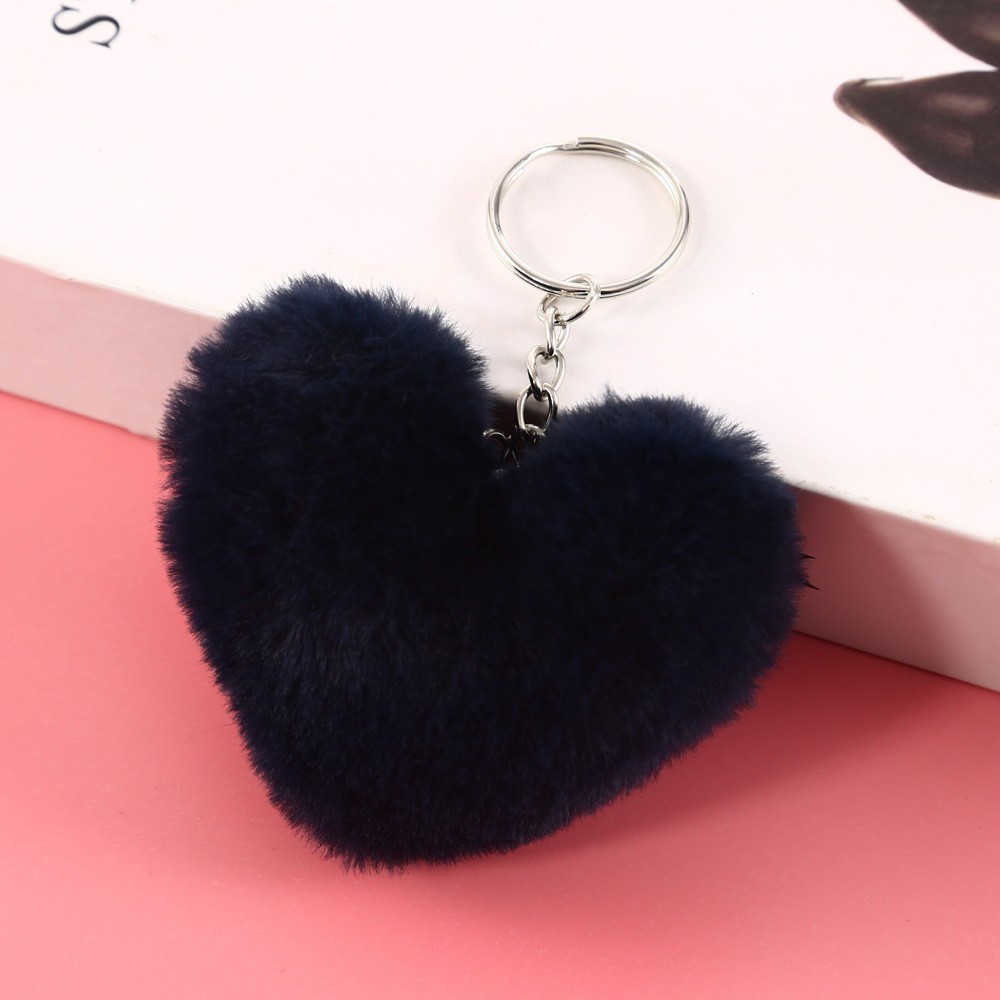 ファッション愛ハート形8センチのぬいぐるみのキーホルダー