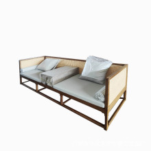 立豪竹家具楠竹沙发定制竹藤沙发酒店住制沙发订制