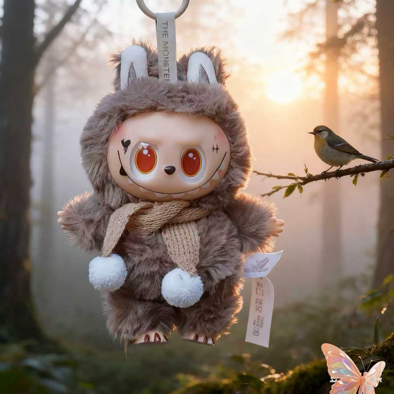 Tercera generación de tela de tela mochila de peluche muñeca colgante pellizco Le caja ciega bolsas ciegas juguetes de moda para niños