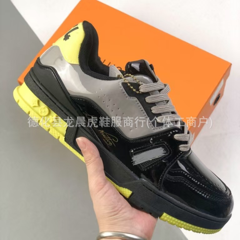 Ventas directas de fábrica de Guangzhou Traienr zapatillas deportivas mujer cemento blanco negro mezclilla plataforma zapatos casuales hombres y mujeres con el mismo estilo