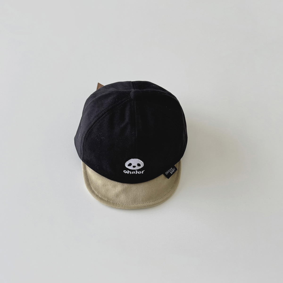 Unisex Baby muts Schattige panda borduurwerk zachte baby muts Baby honkbalpet_voghion.com