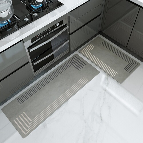 Special kitchen floor mats, non-slip, water-absorbing and oil-absorbing, home bathroom door mats, waterproof and oil-proof carpet door mats