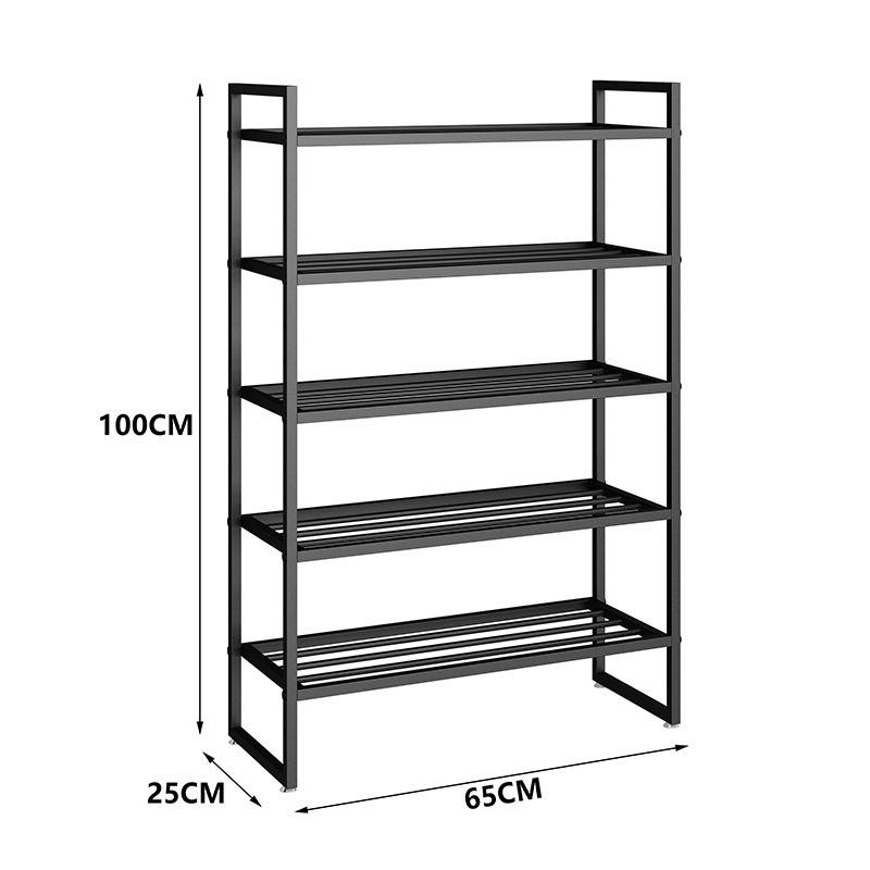 블랙 5 층 65*25*100CM