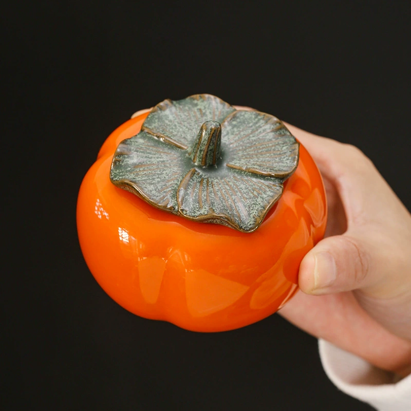 Керамическая persimmon свадебная конфетная банка persimmon persimmon рuyi чайная банка домашний чайный стол украшения мини-гостиная герметичная банка