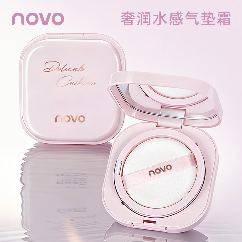 Novo9219 Luxurious Hydrating Cushion Cream for Dry Skin, Non-Caking, Non-Drying, Long-Lasting, Delicate Coverage, Dewy Finish, Non-Flaking Novo9219 Luxurious Hydrating Cushion Cream for Dry Skin, Non-Caking, Non-Drying, Long-Lasting, Delicate Coverage, Dewy Finish, Non-Flaking