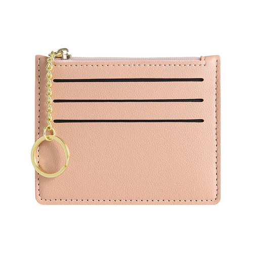 New cross-border ultra-thin card holder with zipper simple women's coin purse bank card holder change card holder