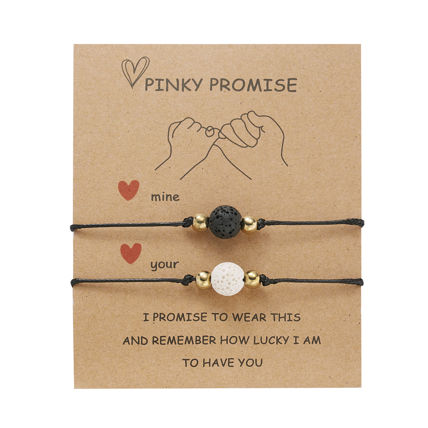 Streetwear Geometric Alloy Wax Line Valentine's Day Unisex Bracelets display picture 6