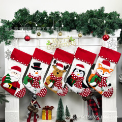 2025 Haomao クロスボーダー Amazon クリスマスソックスギフトバッグクリスマスツリー装飾雪だるまクリスマスツリーペンダント