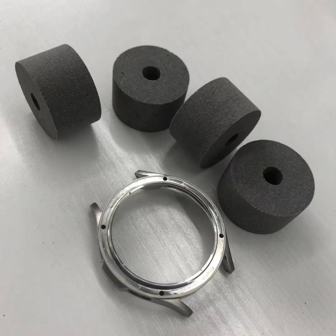 橡胶弹性轮 磨不锈钢表壳表带 开粗胶砂辘表壳  胶砂碌胶砂轮