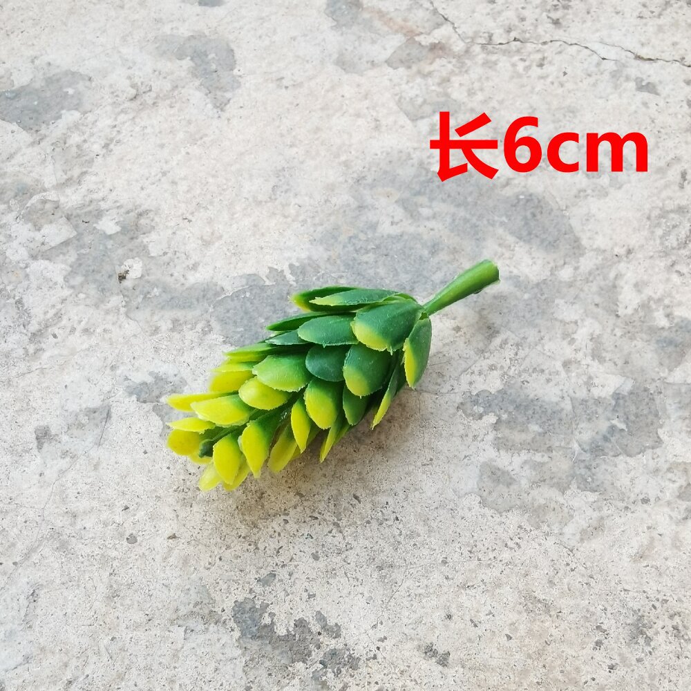 Imitación de hojas verdes hierba de agua hoja persa decoración de flores de boda pared flor de pecho accesorios de muñeca flores diy accesorios hechos a mano