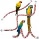 Large and Small Parrot Cotton Rope Climbing Rope Gnawing Toys Cotton Rope Toys Rotating Ladder Bird Toys