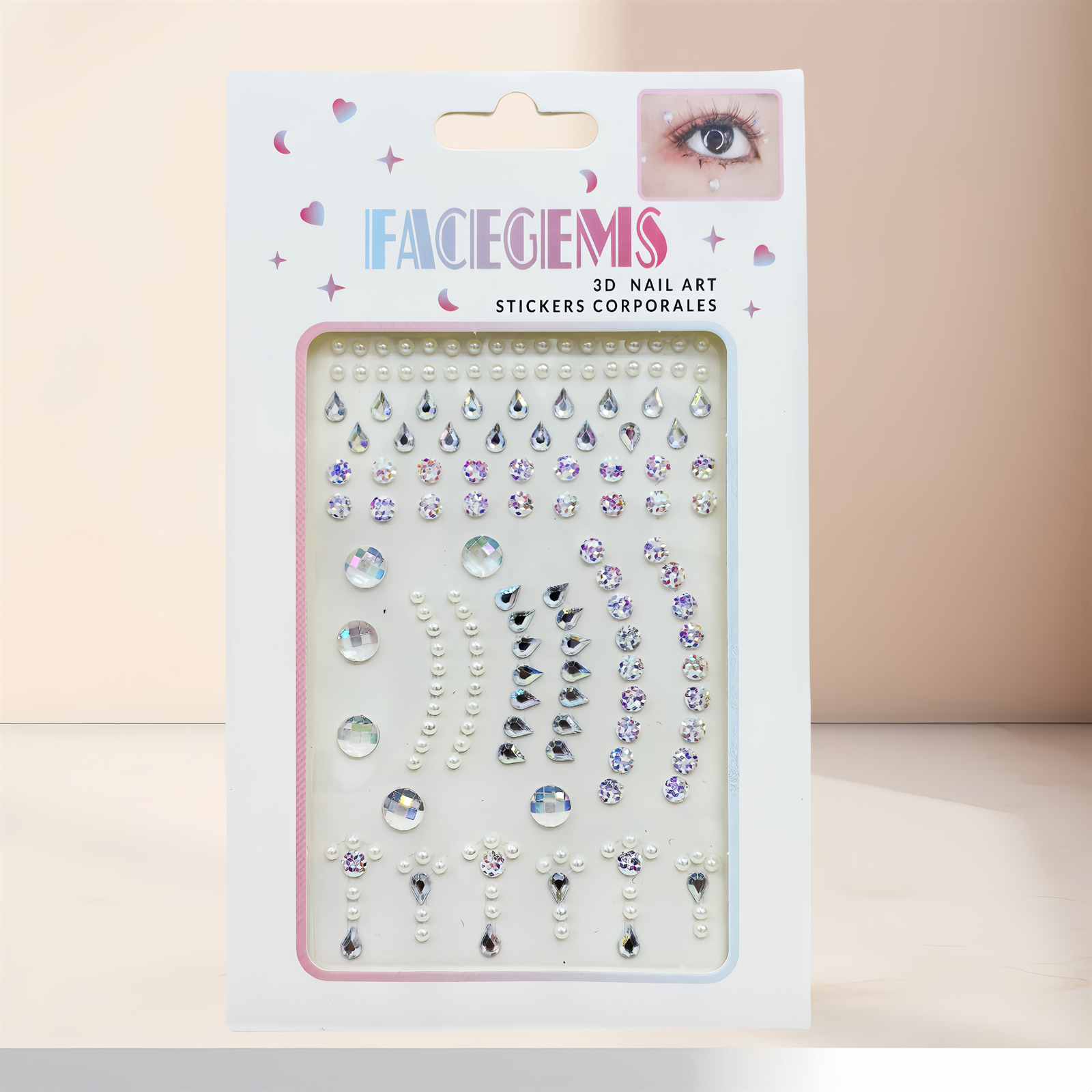 화이트 펄 드롭 크라운