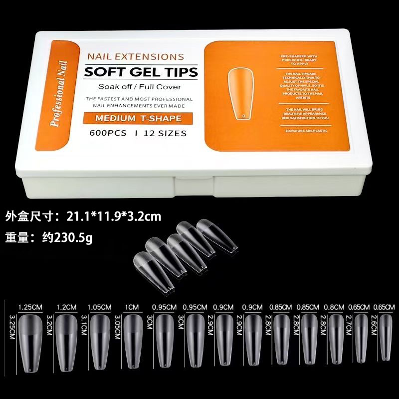 Explosiones transfronterizas de porcelana blanca caja de manicuras esmaltado ultrafino sin marcas sin molienda de grabado desgaste manual manicuras falsas al por mayor