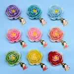 2026 新款牡丹花冰箱贴 洛阳菏泽文创旅游纪念品立体国潮磁性贴批