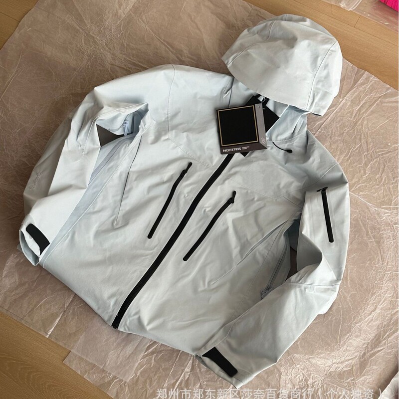 Outdoor hardshell SV seventh generation couple's waterproof breathable hooded hiking commuter windproof mountaineering jacket
