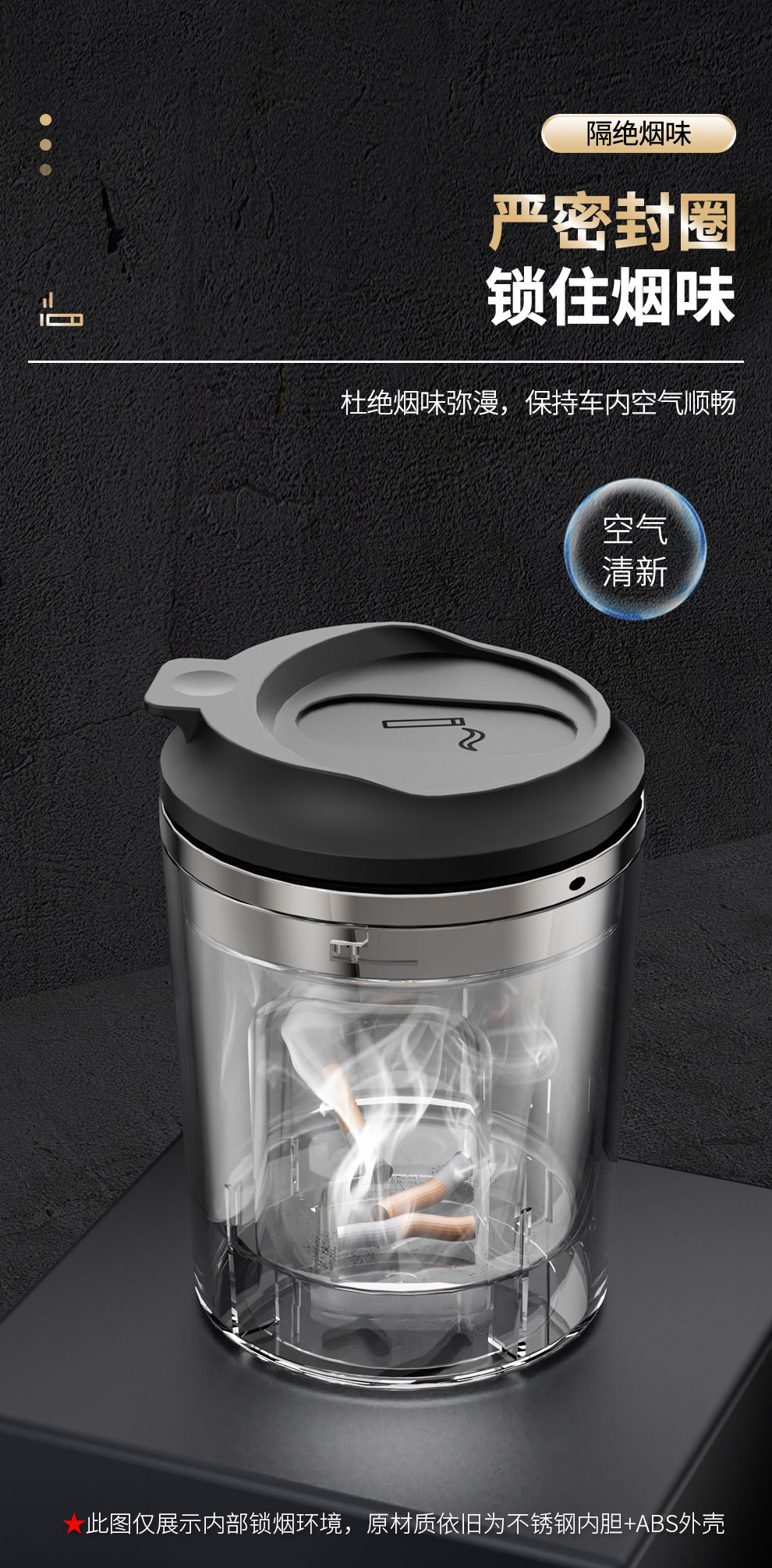 Car Ashtray, Special Interior Accessory for Vehicles, Available in Four Colors, Won'T Drop Ash, Wholesale, a Must-Have In-Car Gadget