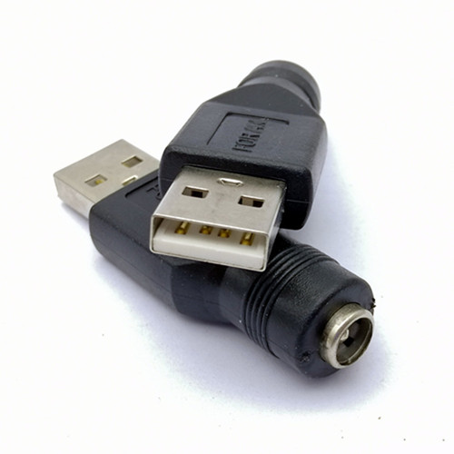USB to DC5.5X2.1 female adapter DC female socket to USB male plug USB to DC DC power adapter