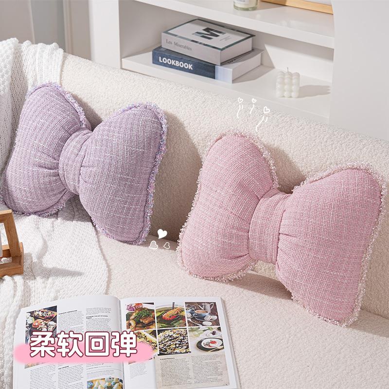 Ins-Style Sofa Throw Pillow, Bed Cushion, Model Room Cushion, Small Chanel-Style Living Room Decoration, High-End Backrest Cushion