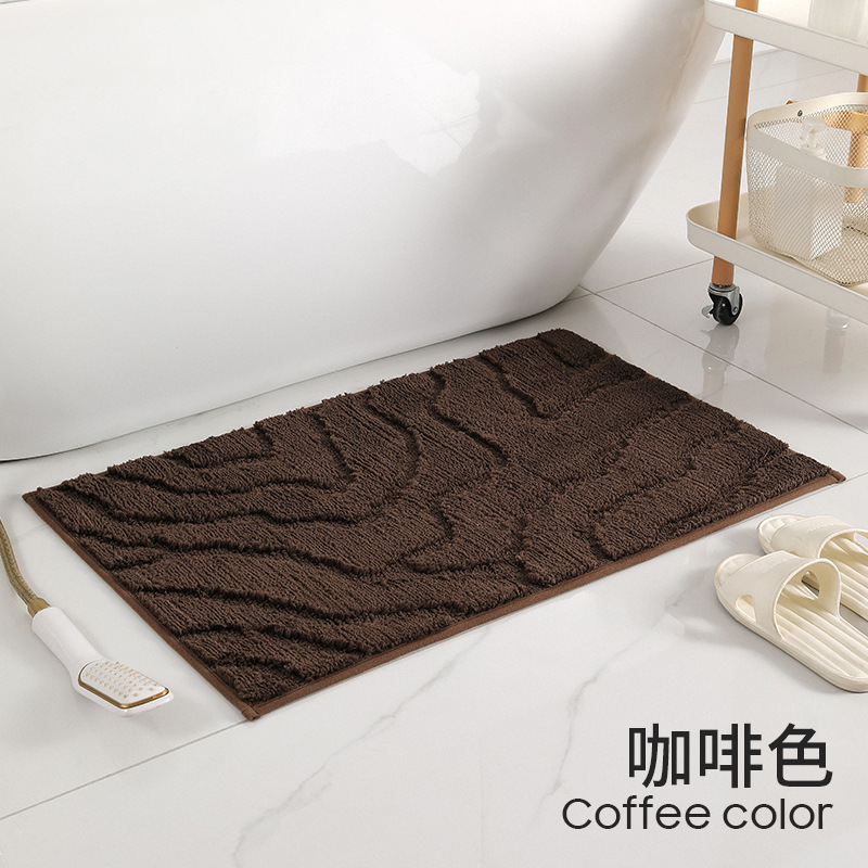 Fábrica directa alfombra de piso dormitorio sala de estar con estrias modernas y minimalistas piso de baño